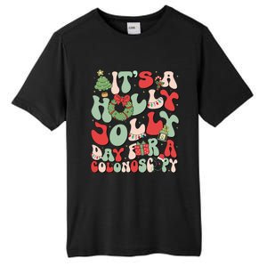 ItS A Holly Xmas Day For A Colonoscopy Christmas Tall Fusion ChromaSoft Performance T-Shirt