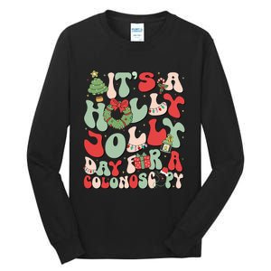 ItS A Holly Xmas Day For A Colonoscopy Christmas Tall Long Sleeve T-Shirt