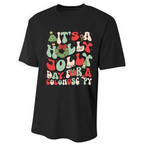 ItS A Holly Xmas Day For A Colonoscopy Christmas Performance Sprint T-Shirt