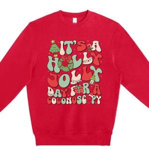 ItS A Holly Xmas Day For A Colonoscopy Christmas Premium Crewneck Sweatshirt