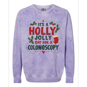 ItS A Holly Xmas Jolly Day For A Colonoscopy Colorblast Crewneck Sweatshirt