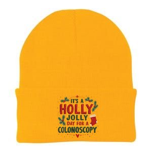 ItS A Holly Xmas Jolly Day For A Colonoscopy Knit Cap Winter Beanie