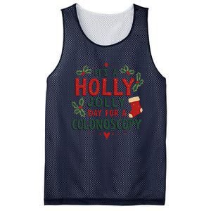 ItS A Holly Xmas Jolly Day For A Colonoscopy Mesh Reversible Basketball Jersey Tank