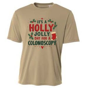 ItS A Holly Xmas Jolly Day For A Colonoscopy Cooling Performance Crew T-Shirt