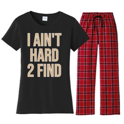 I Aint Hard 2 Find Buffaloes Football Women's Flannel Pajama Set