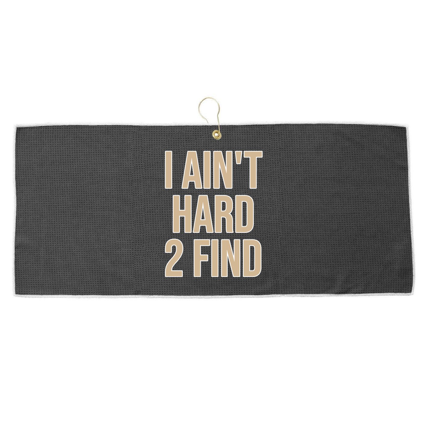 I Aint Hard 2 Find Buffaloes Football Large Microfiber Waffle Golf Towel