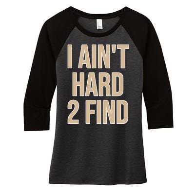 I Aint Hard 2 Find Buffaloes Football Women's Tri-Blend 3/4-Sleeve Raglan Shirt