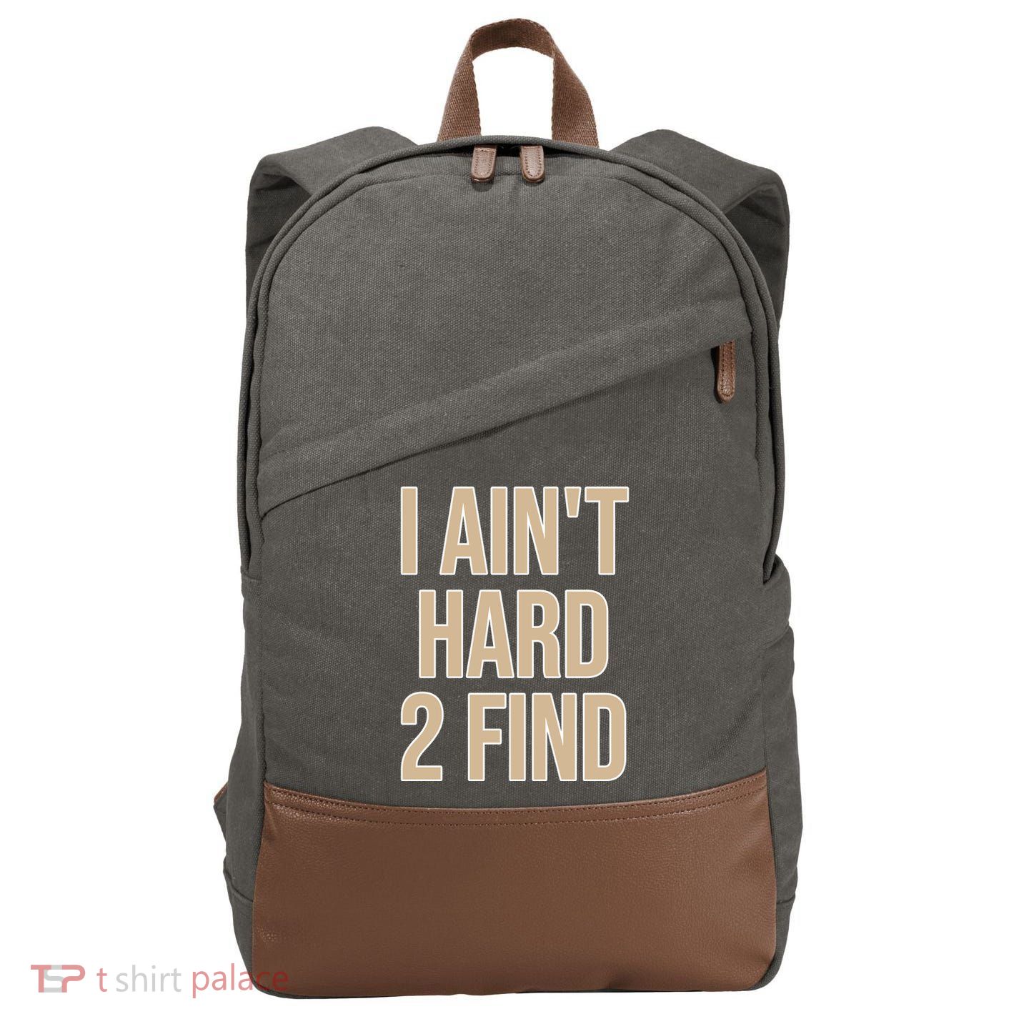 I Aint Hard 2 Find Buffaloes Football Cotton Canvas Backpack