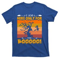 I Am Here Only For The Boooo Vintage Halloween Pumpkin Gift T-Shirt