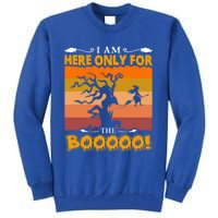 I Am Here Only For The Boooo Vintage Halloween Pumpkin Gift Tall Sweatshirt