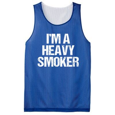 I'm A Heavy Smoker Bbq Grill Barbecue Meaningful Gift Mesh Reversible Basketball Jersey Tank