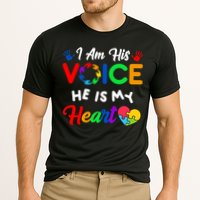 I Am His Voice He Is My Heart Autism Awareness Cooling Performance Crew T-Shirt