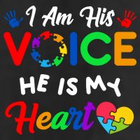 I Am His Voice He Is My Heart Autism Awareness Adult Drive Performance Visor