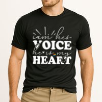 I Am His Voice He Is My Heart Autism Awareness Cooling Performance Crew T-Shirt