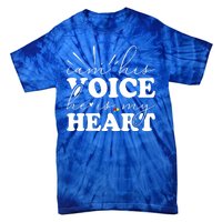 I Am His Voice He Is My Heart Autism Awareness Tie-Dye T-Shirt