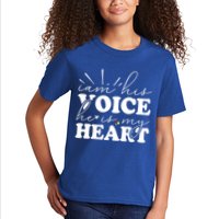 I Am His Voice He Is My Heart Autism Awareness Kids T-Shirt