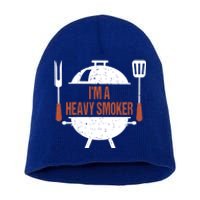 I'm A Heavy Smoker Bbq Grill Barbecue Gift Short Acrylic Beanie