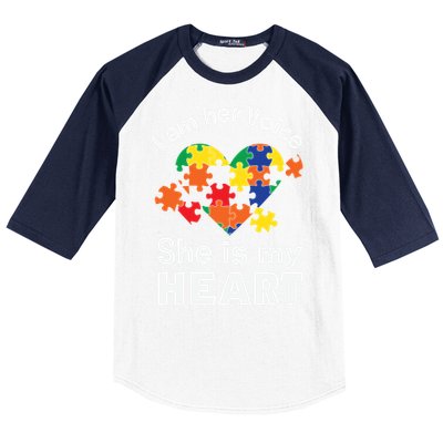 I Am His Voice He Is My Heart Autism Awareness Mom Dad Cute Gift Baseball Sleeve Shirt