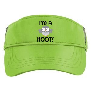 I'm A Hoot! Happy Little Owl Pun Adult Drive Performance Visor