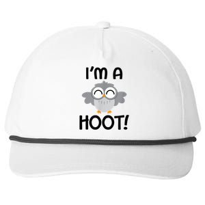 I'm A Hoot! Happy Little Owl Pun Snapback Five-Panel Rope Hat