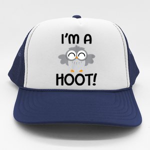 I'm A Hoot! Happy Little Owl Pun Trucker Hat