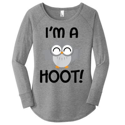 I'm A Hoot! Happy Little Owl Pun Women's Perfect Tri Tunic Long Sleeve Shirt