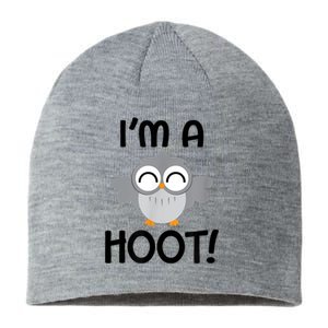 I'm A Hoot! Happy Little Owl Pun Sustainable Beanie