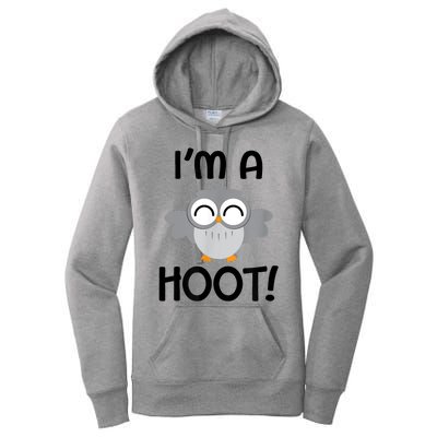 I'm A Hoot! Happy Little Owl Pun Women's Pullover Hoodie