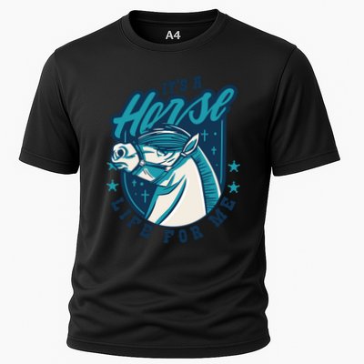 It's A Horse Life For Me Cooling Performance Crew T-Shirt