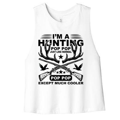 I'm A Hunting T Women's Racerback Cropped Tank