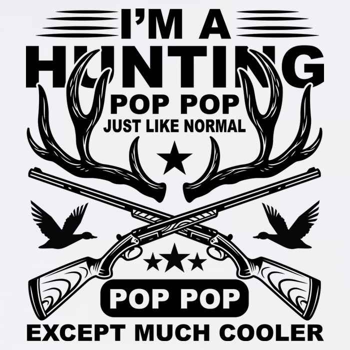 I'm A Hunting T Short Acrylic Beanie