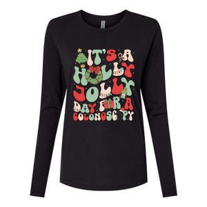 ItS A Holly Xmas Day For A Colonoscopy Christmas Womens Cotton Relaxed Long Sleeve T-Shirt