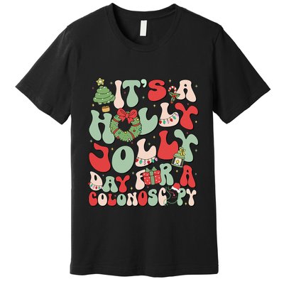 ItS A Holly Xmas Day For A Colonoscopy Christmas Premium T-Shirt