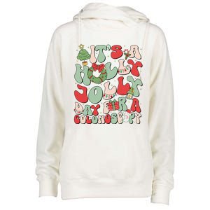 ItS A Holly Xmas Day For A Colonoscopy Christmas Womens Funnel Neck Pullover Hood