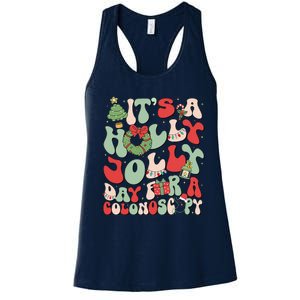 ItS A Holly Xmas Day For A Colonoscopy Christmas Women's Racerback Tank