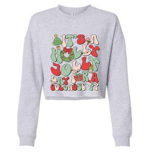 ItS A Holly Xmas Day For A Colonoscopy Christmas Cropped Pullover Crew