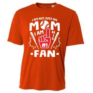 I Am His Number 1 Fan Funny Baseball Mom Gift Great Gift Cooling Performance Crew T-Shirt