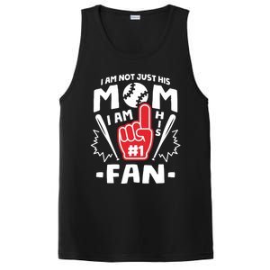 I Am His Number 1 Fan Funny Baseball Mom Gift Great Gift PosiCharge Competitor Tank