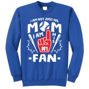 I Am His Number 1 Fan Funny Baseball Mom Gift Great Gift Sweatshirt