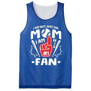 I Am His Number 1 Fan Funny Baseball Mom Gift Great Gift Mesh Reversible Basketball Jersey Tank