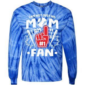 I Am His Number 1 Fan Funny Baseball Mom Gift Great Gift Tie-Dye Long Sleeve Shirt