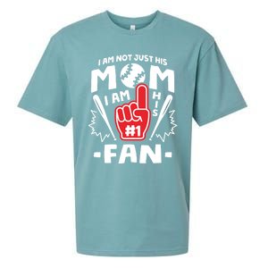 I Am His Number 1 Fan Funny Baseball Mom Gift Great Gift Sueded Cloud Jersey T-Shirt