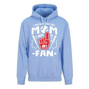 I Am His Number 1 Fan Funny Baseball Mom Gift Great Gift Unisex Surf Hoodie