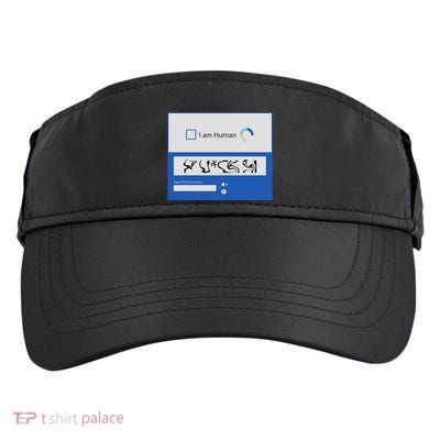 I Am Human Captcha Verification Adult Drive Performance Visor