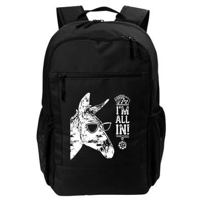 I'm All In Funny Poker Donkey Backpack