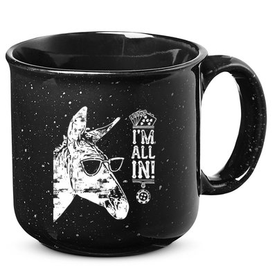 I'm All In Funny Poker Donkey 15oz Campfire Ceramic Mug