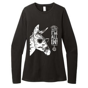 I'm All In Funny Poker Donkey Womens CVC Long Sleeve Shirt