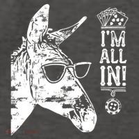 I'm All In Funny Poker Donkey Vector Backpack