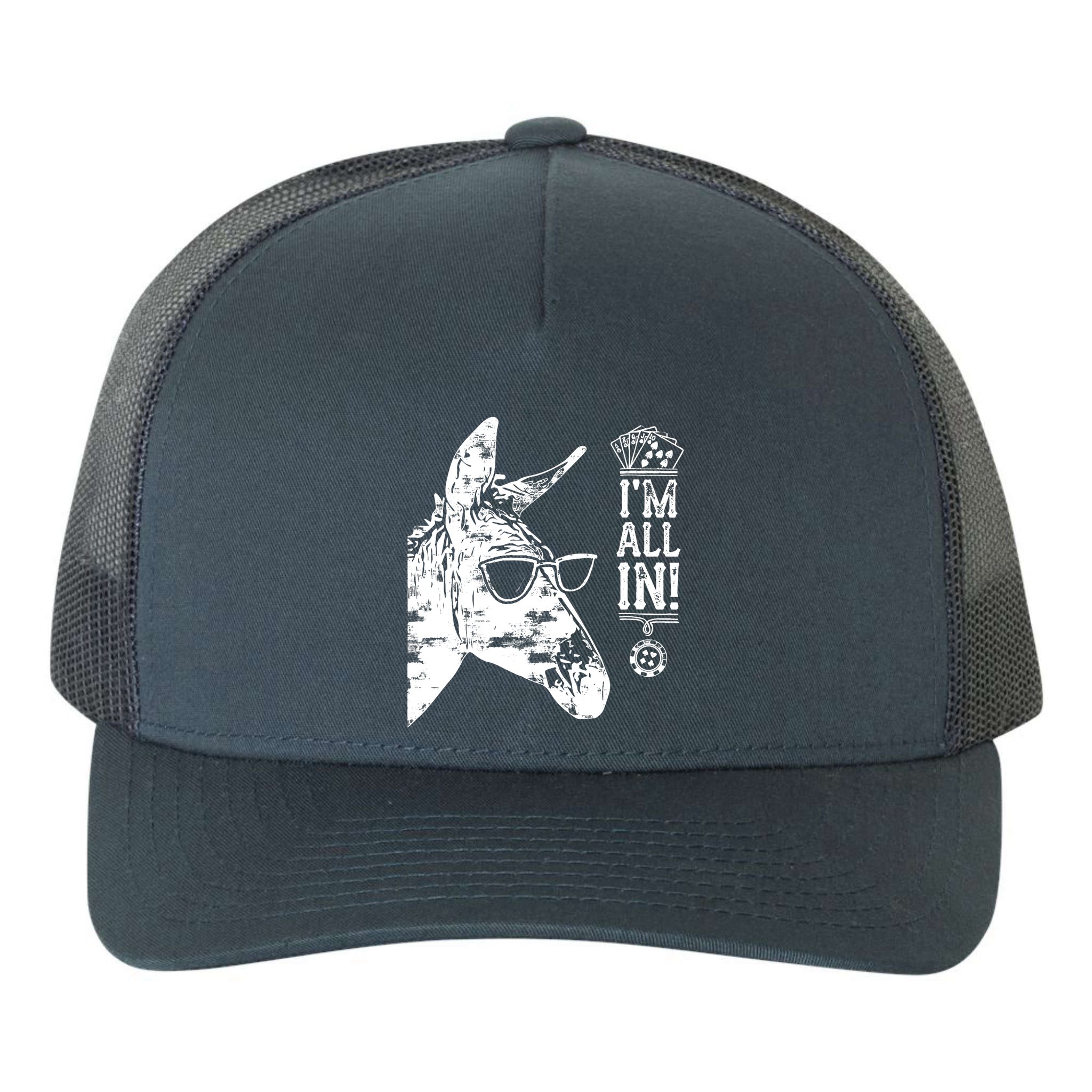 I'm All In Funny Poker Donkey Yupoong Adult 5-Panel Trucker Hat