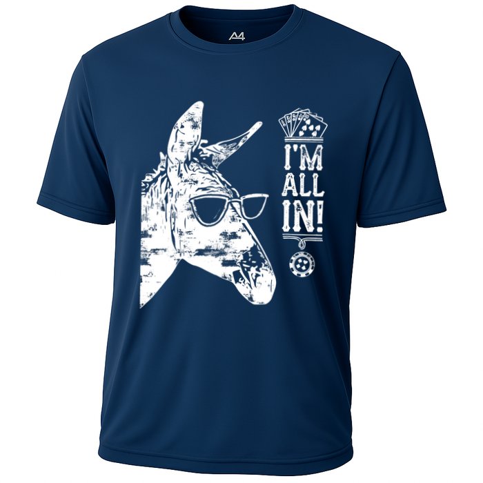 I'm All In Funny Poker Donkey Performance Shirt